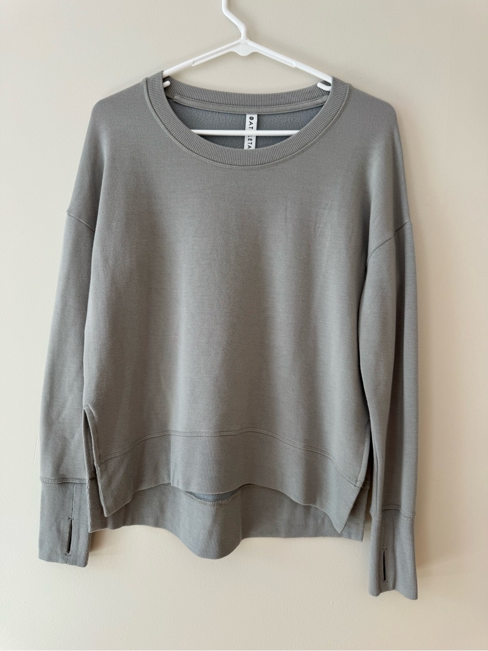 ATHLETA Coaster Luxe Sweatshirt in Sea Foam Green XSP